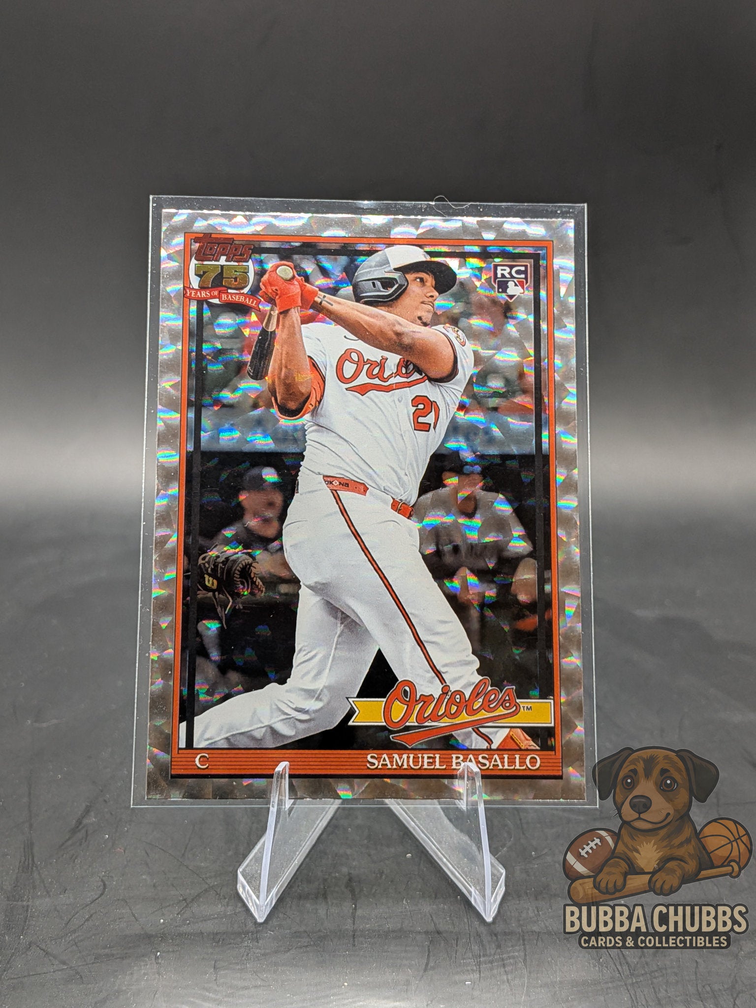 2026 Topps Series 1 Crackle Foil 1991 Topps RC Samuel Basallo #T91-20