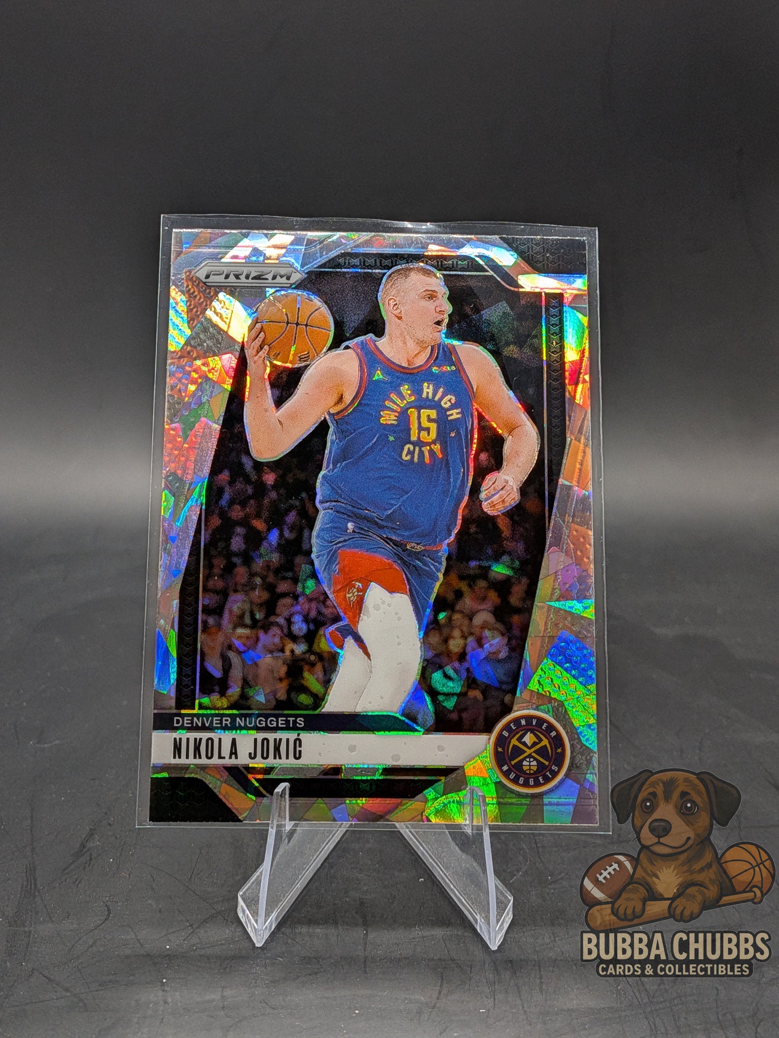 2024-25 Panini Prizm Silver Cracked Ice Nikola Jokic #129