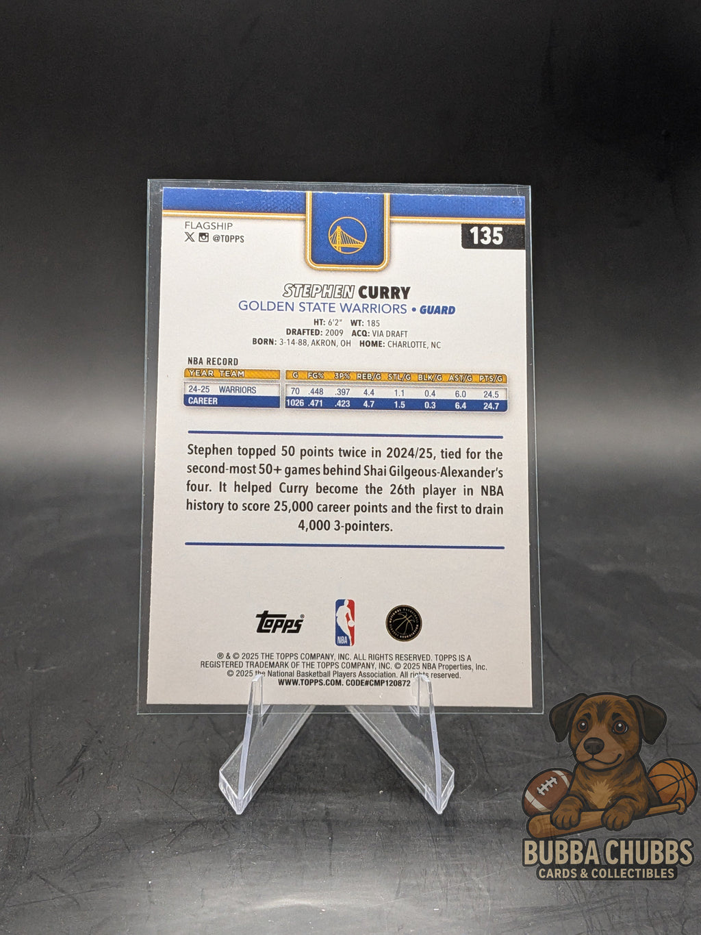 2024-25 Topps Flagship Season Tip Off Stephen Curry #135