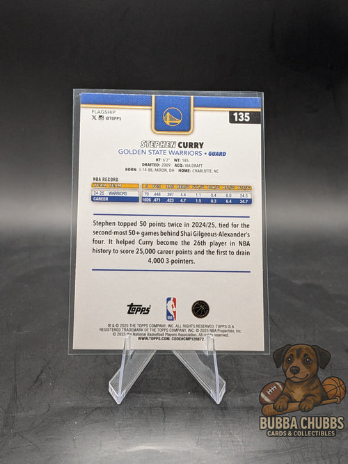 2024-25 Topps Flagship Season Tip Off Stephen Curry #135