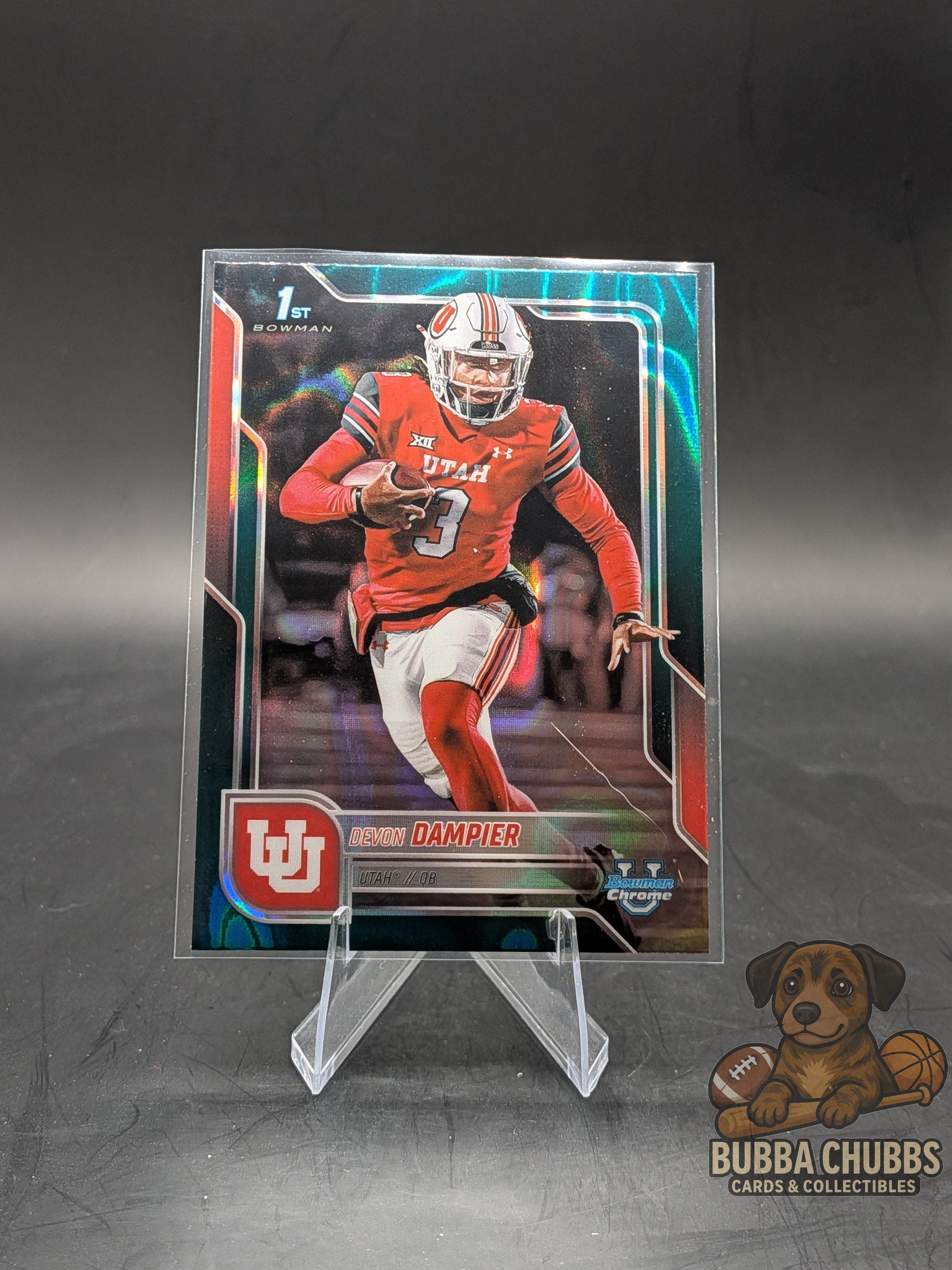 2025-26 Bowman Chrome Green Refractor 1st Prospect Devon Dampier #3 /99