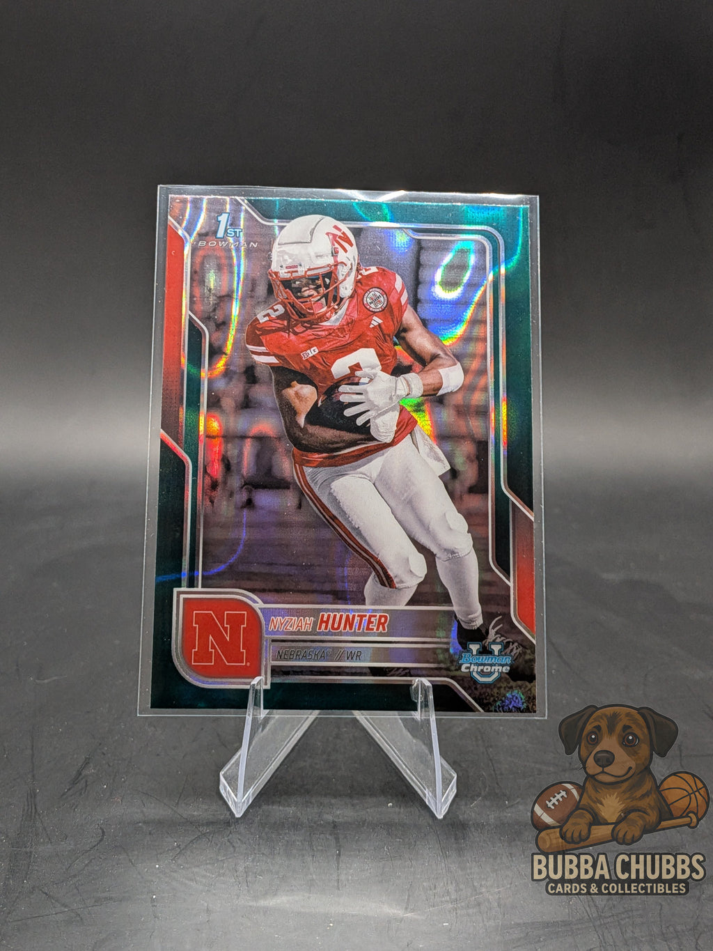 2025-26 Bowman Chrome Green Refractor 1st Prospect Nyziah Hunter #10 /99
