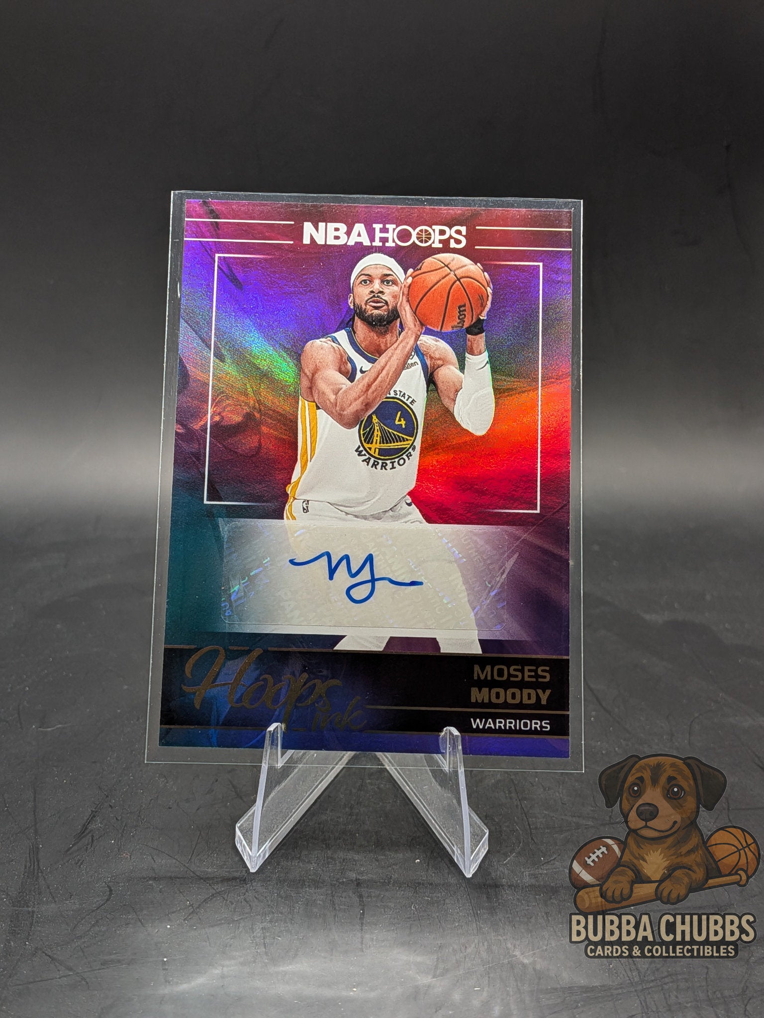 2024-25 Panini NBA Hoops Ink Auto Moses Moody #HI-MMW
